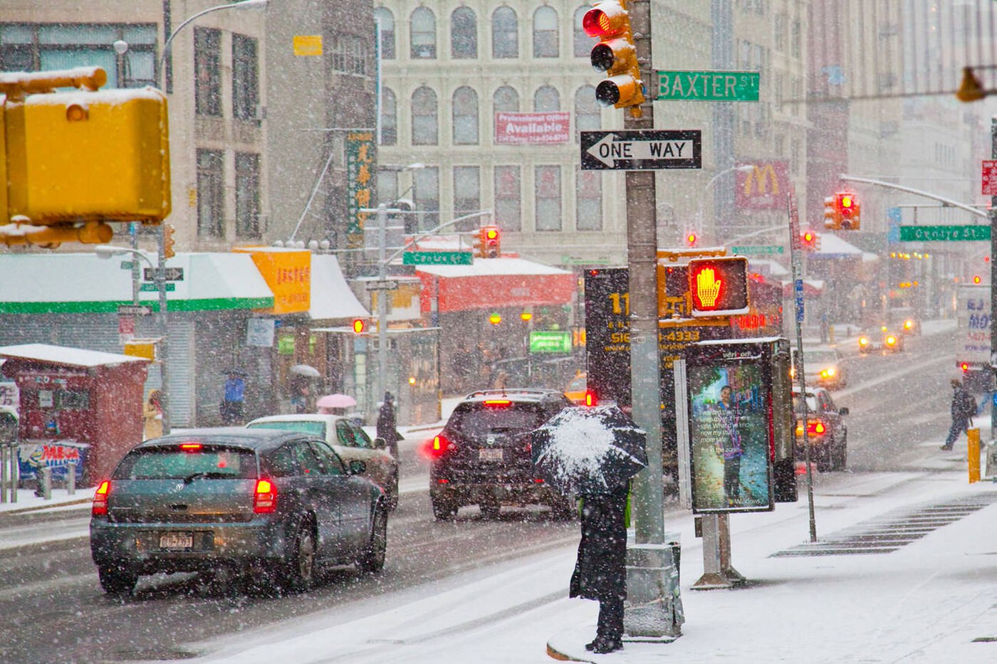 Canal Street During A Snowstorm, 2009.