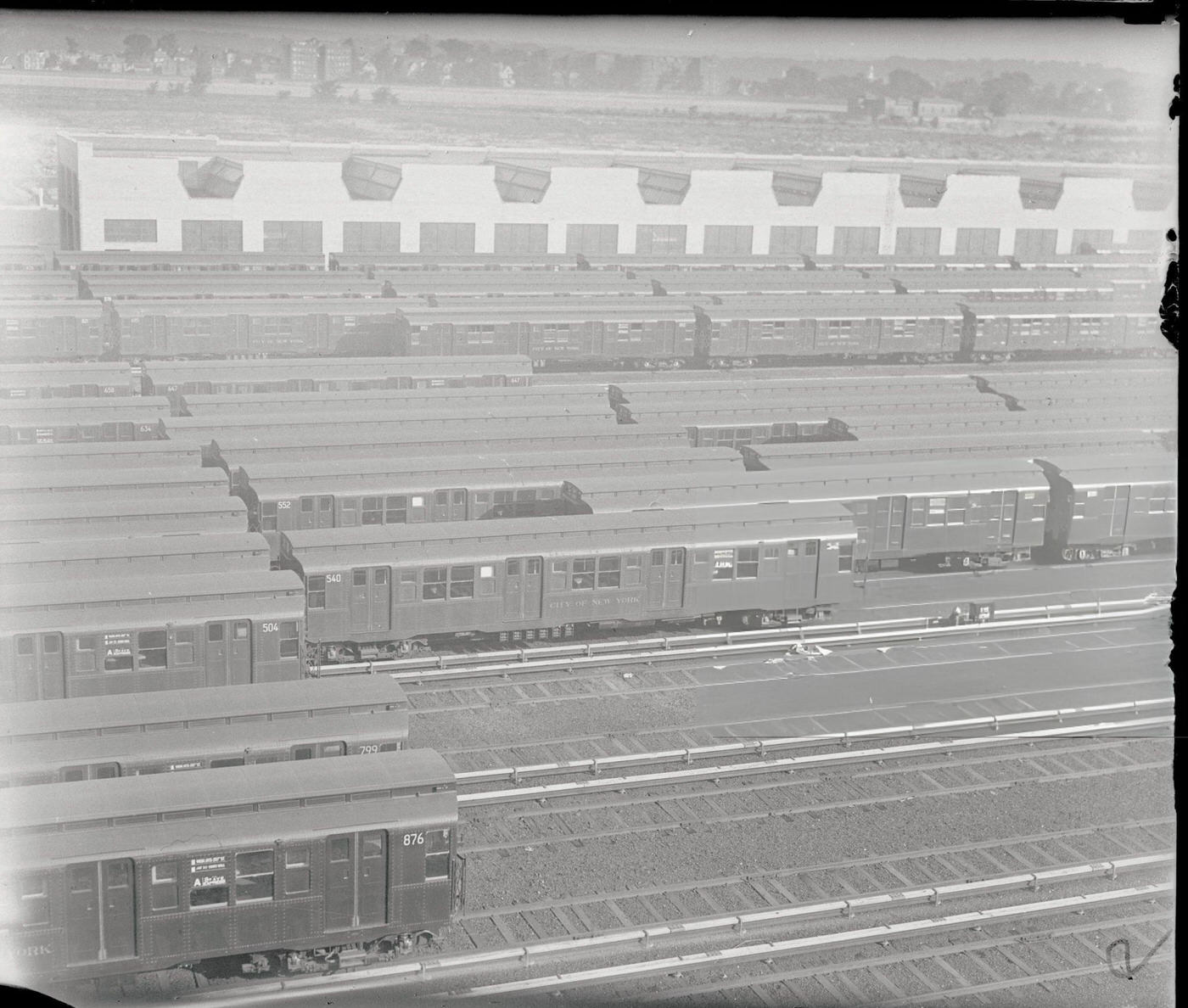 New Subway Cars For The Independent Line In The Yards In The Bedford Park Section Of The Bronx, To Be Placed Into Service Soon, (Year Unspecified).