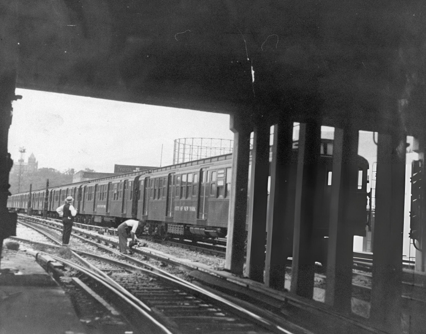 Eighth Avenue Subway Line At 207Th Street And Tenth Avenue, August 20, (Year Unspecified).