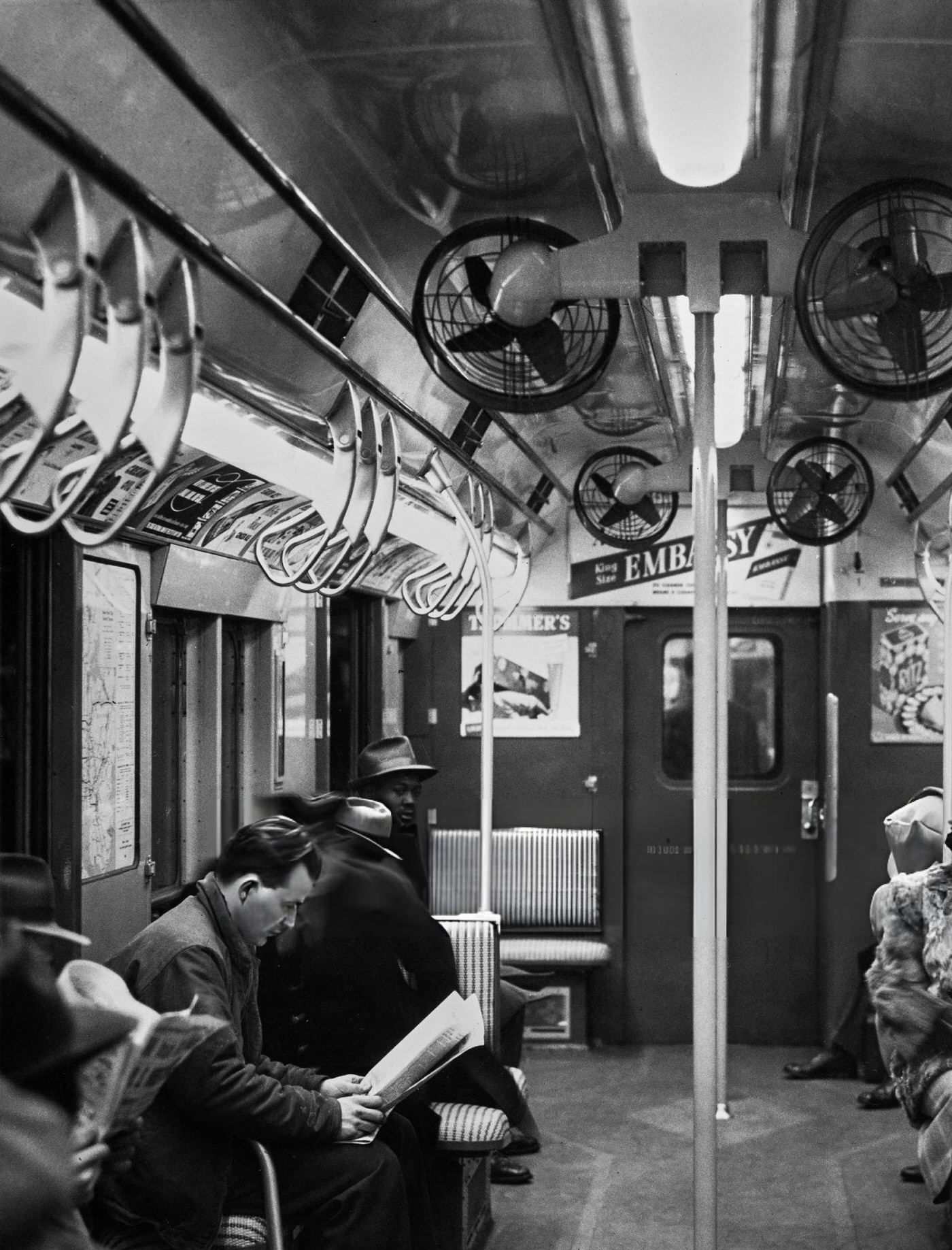 View Of Pedestrian And Vehicle Traffic Along Fulton Street At The Intersection Of Dutch Street, Near The Bmt And 8Th Avenue Subway Station, New York, 1930S.