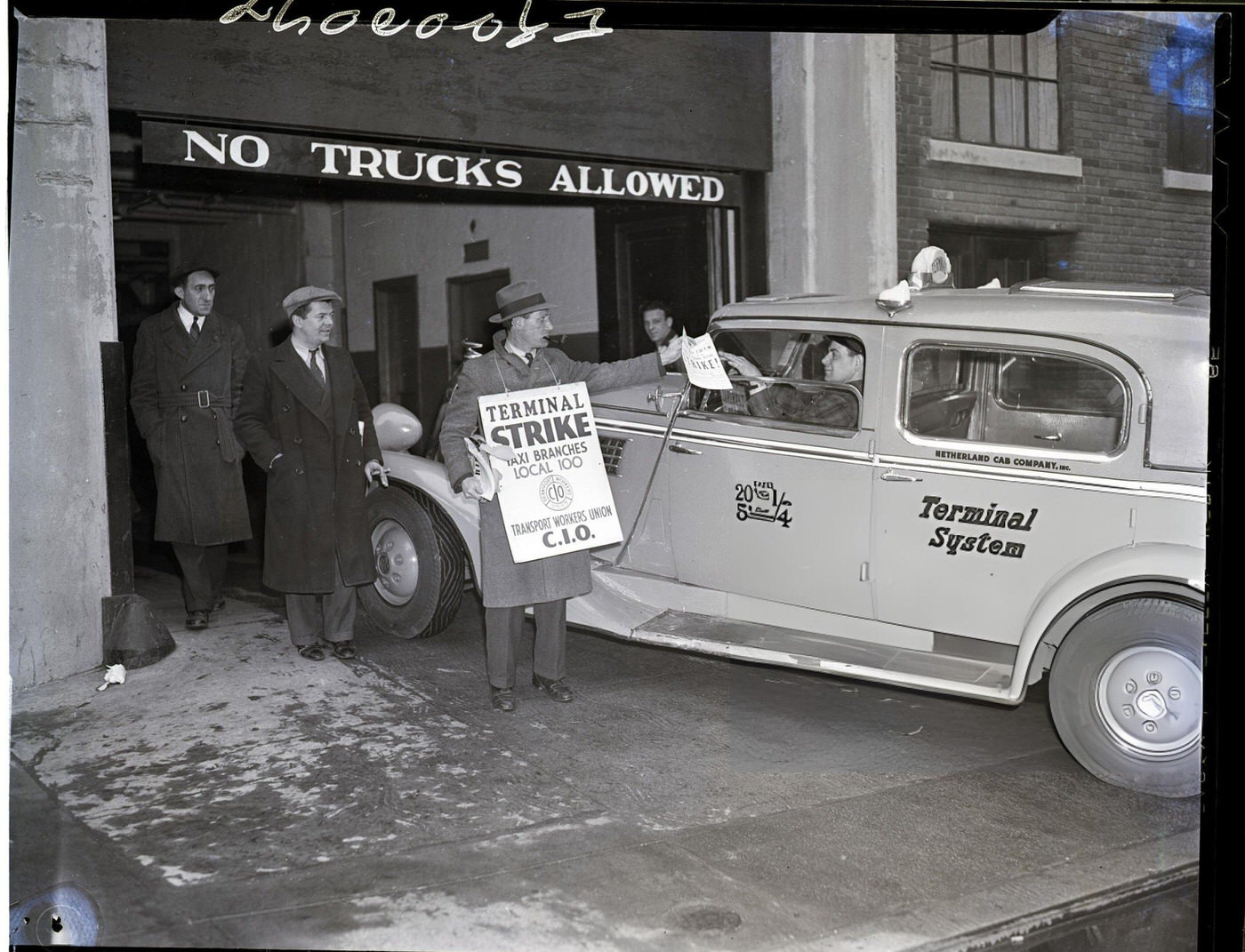 A Workman Caulks Joints With Lead To Make Them Waterproof During The Construction Of The 6Th Avenue Subway Tunnel, June 3, (Year Unspecified).