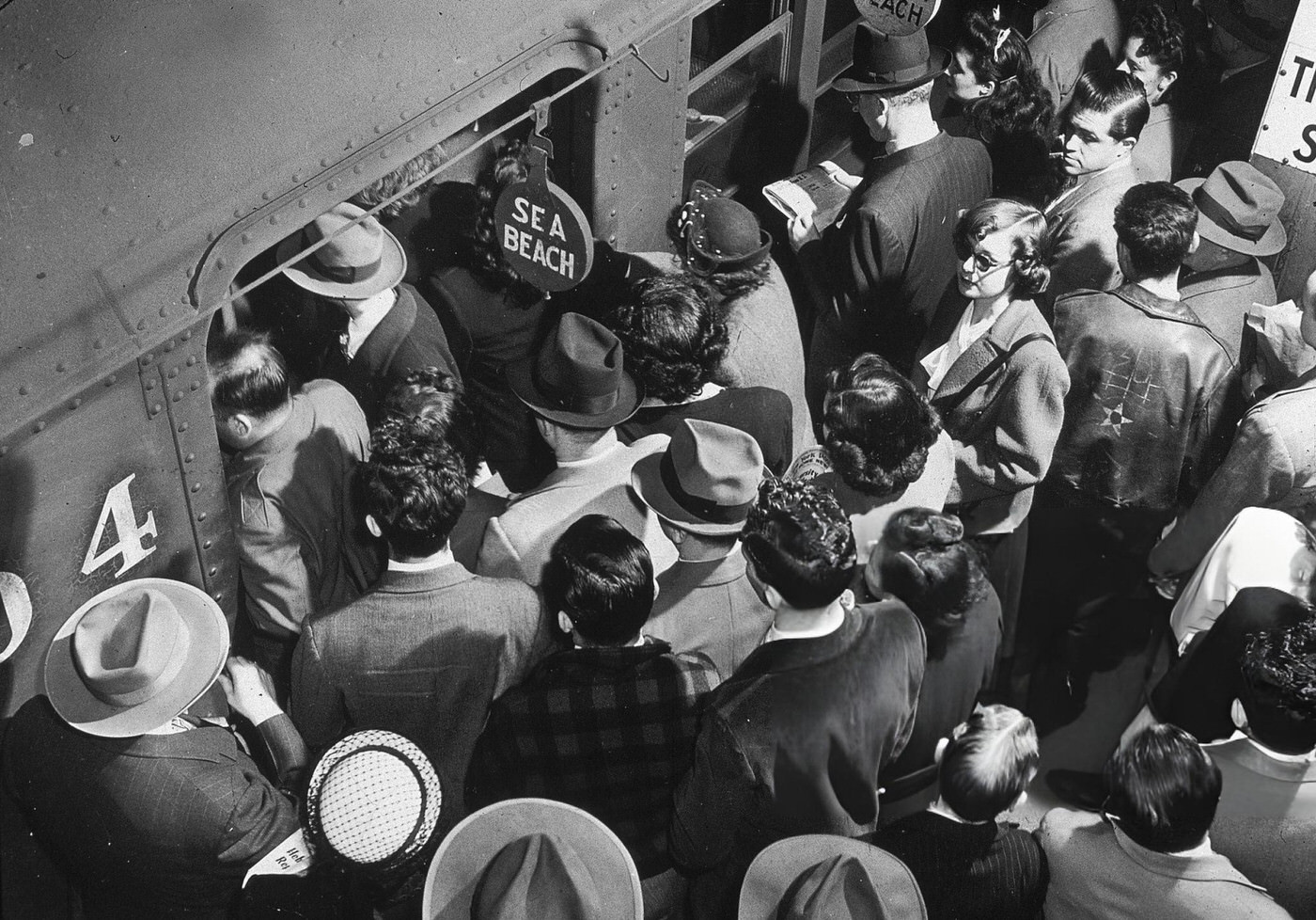 Exterior View Of A Downtown Subway Entrance On Eighth Avenue, Next To A Small Drugstore, Manhattan, Circa 1935.