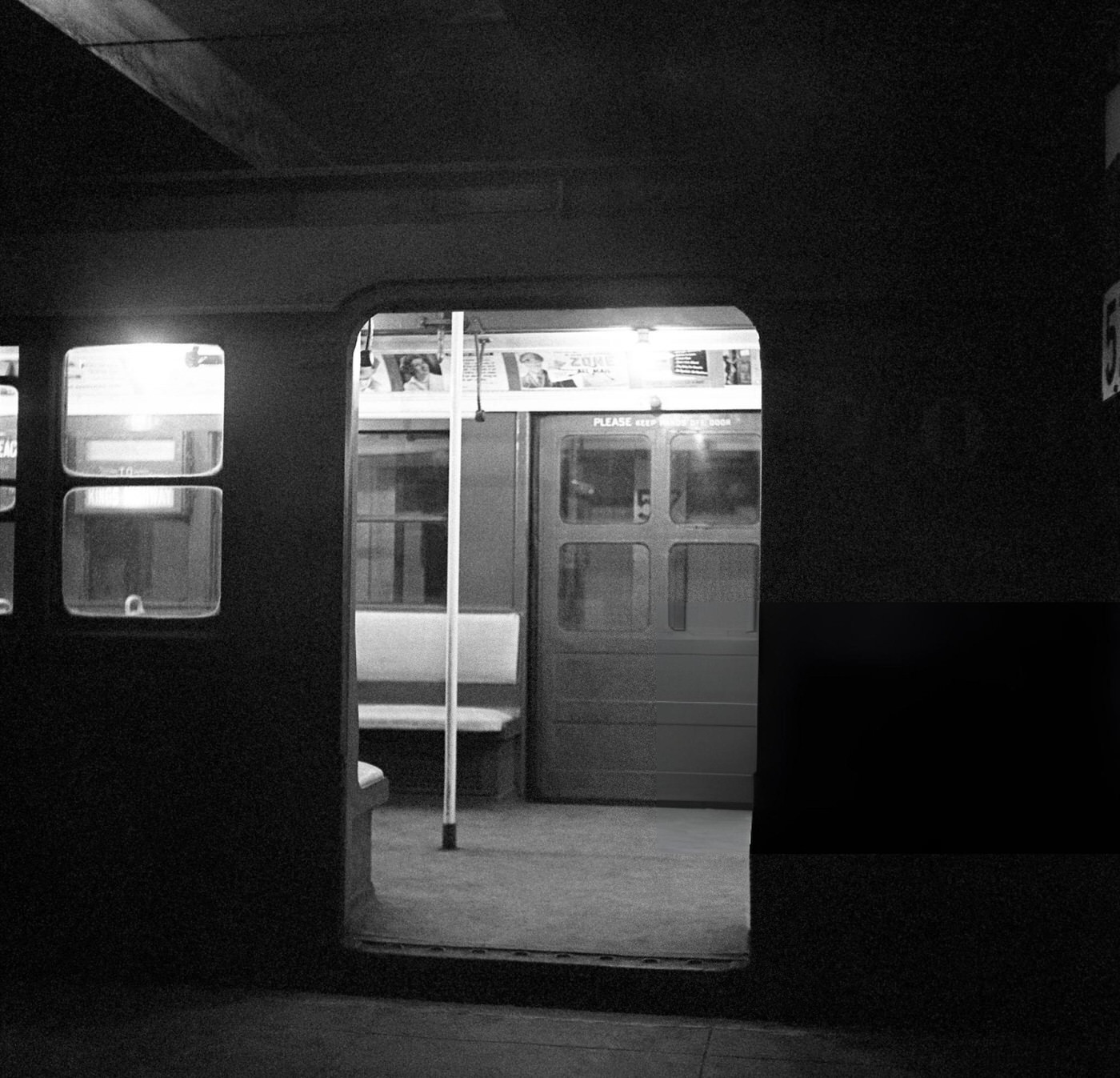 A New York City Subway Car, January 1959.