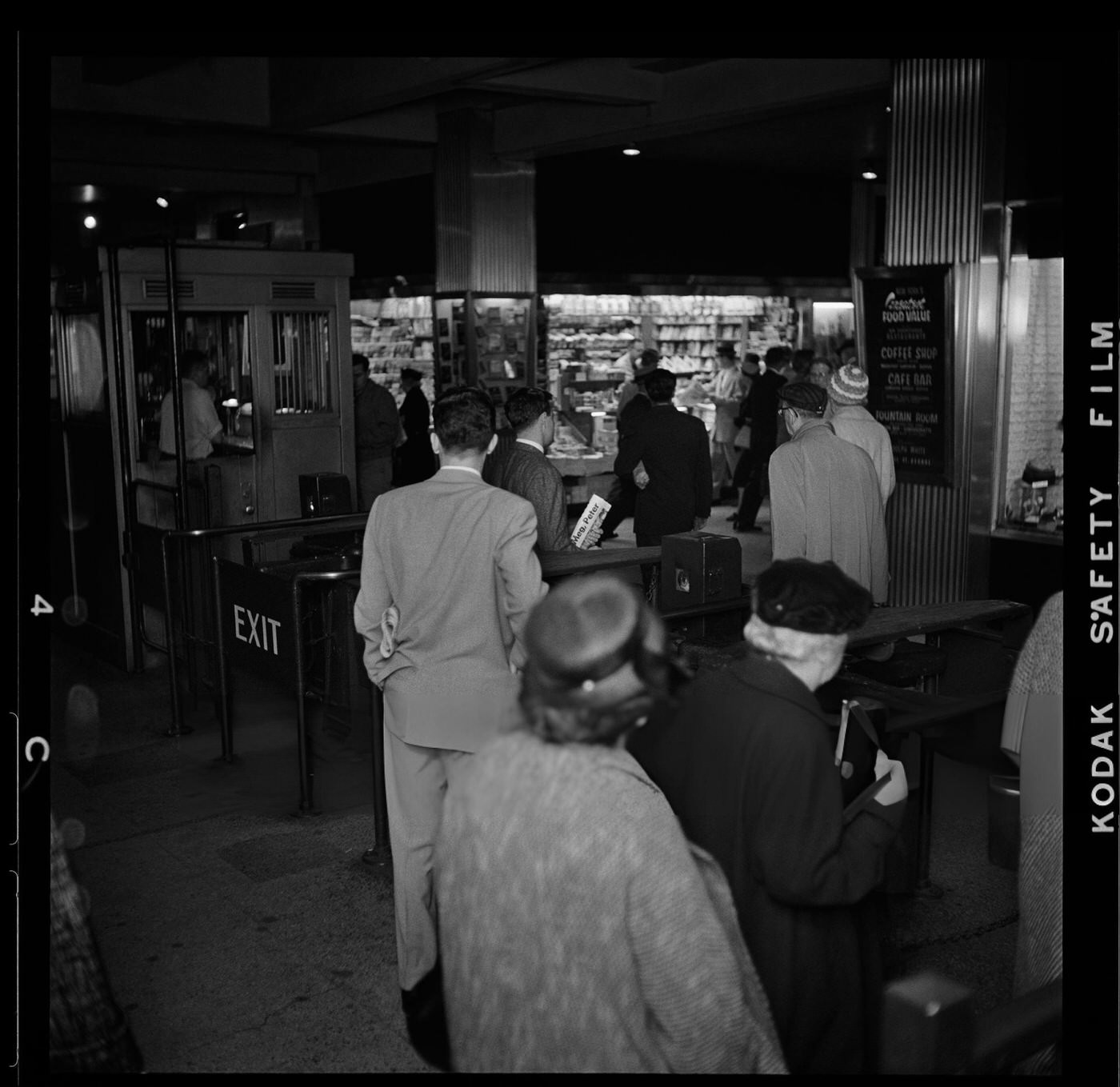 Commuters Enter A Subway Station In Brooklyn Heights, March 1958.