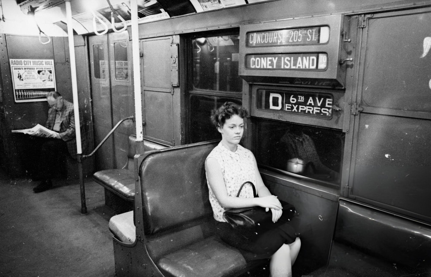 Passengers On A New York Subway, September 21, 1966.