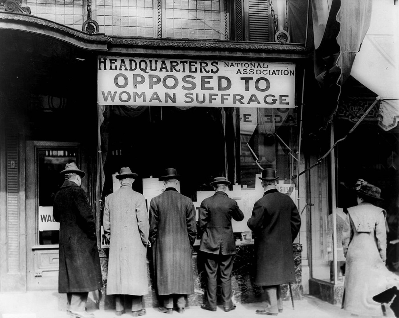 Entrance Of The National Association Opposed To Woman Suffrage'S Headquarters, 1911.