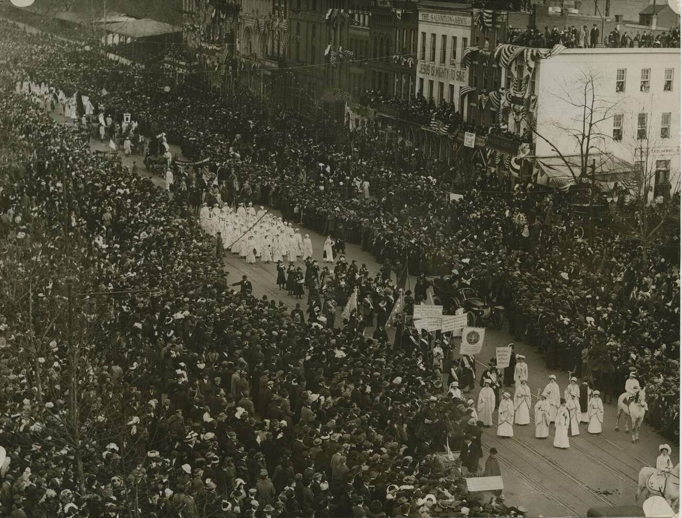 Women'S Parade To Request The Granting Of Suffrage In New York City, 1912.