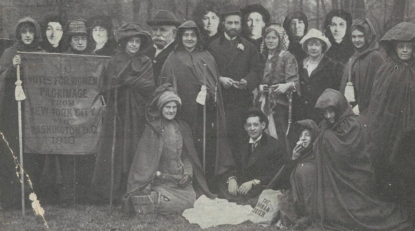 Votes For Women Pilgrimage From New York City To Washington, D.c., 1913.