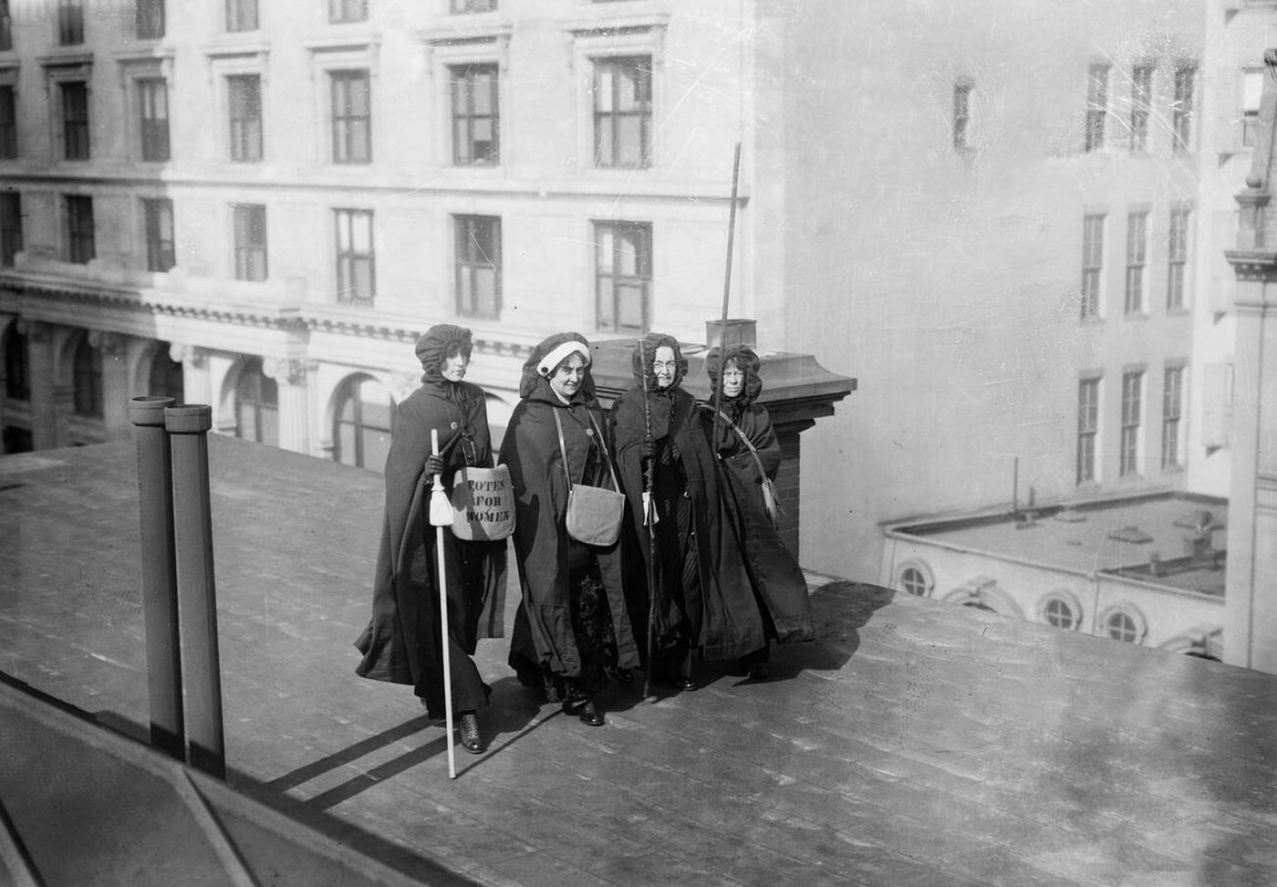 Suffrage Hikers Who Took Part In The Suffrage Hike From New York City To Washington, D.c. Which Joined The March 3, 1913 National American Woman Suffrage Association Parade, 1913.