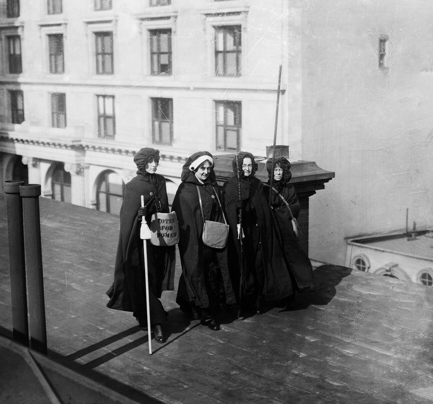 Suffrage Hikers Who Took Part In The Suffrage Hike From New York City To Washington, D.c. Which Joined The March 3, 1913 National American Woman Suffrage Association Parade, 1913.