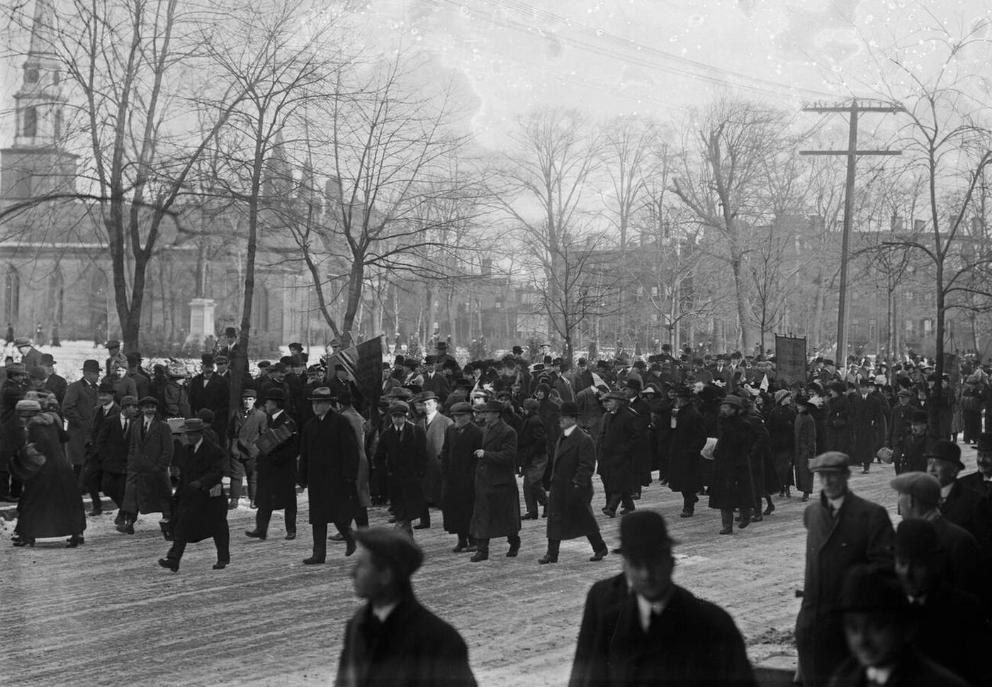 Suffrage Hikers Who Took Part In The Suffrage Hike From New York City To Washington, D.c. Which Joined The March 3, 1913 National American Woman Suffrage Association Parade, 1913.