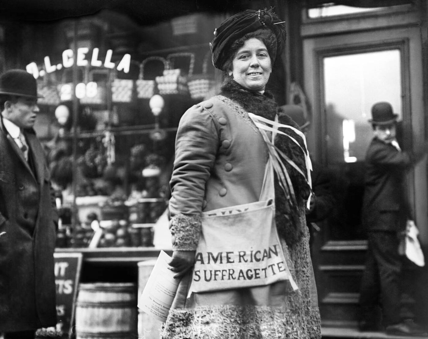Mrs. H. Riordan, Suffragette, 1910.