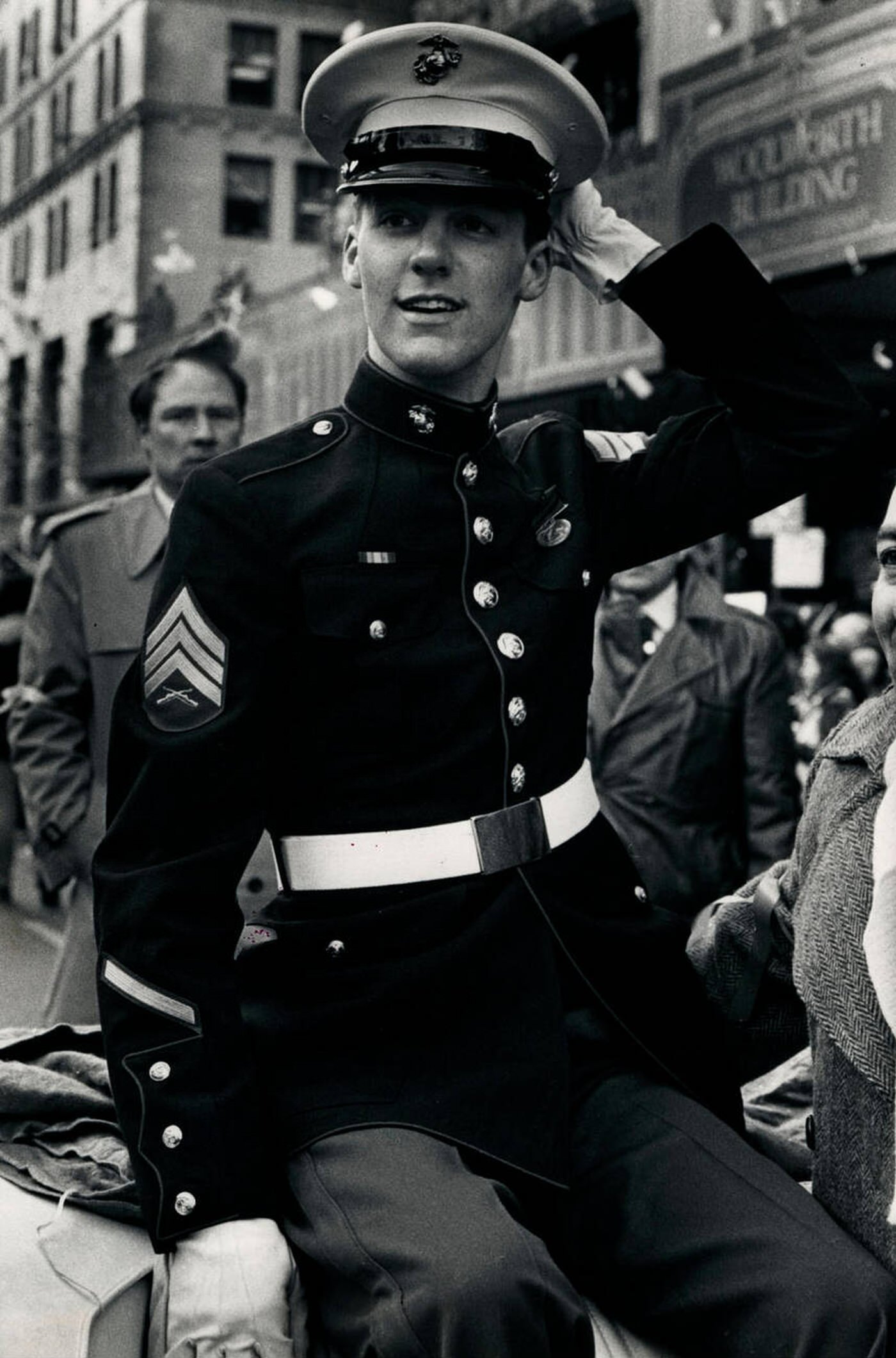 Former Hostage Kevin Hermening Waves To The Crowd At The Ticker Tape Parade In New York City, 1981.