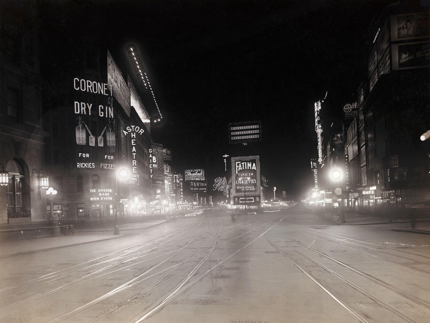 Broadway And Seventh Avenue, Looking North From 43Rd Toward Duffy Square.