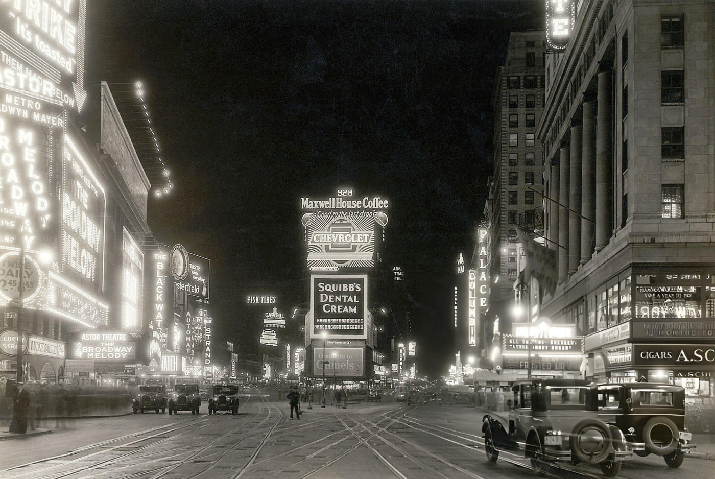Times Square And Its Neon Lights, 1910.
