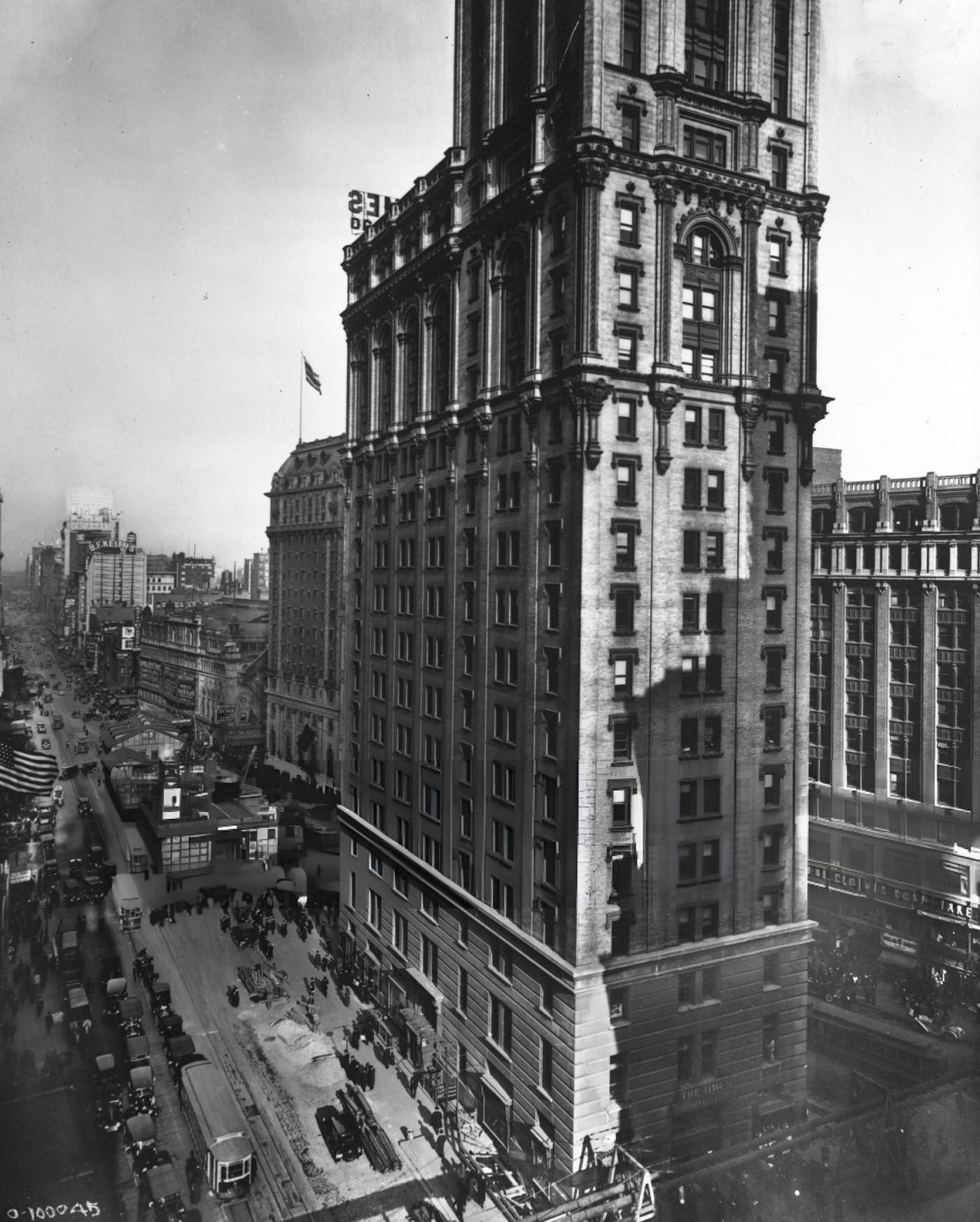 High Angle View Of Times Square, 1916.