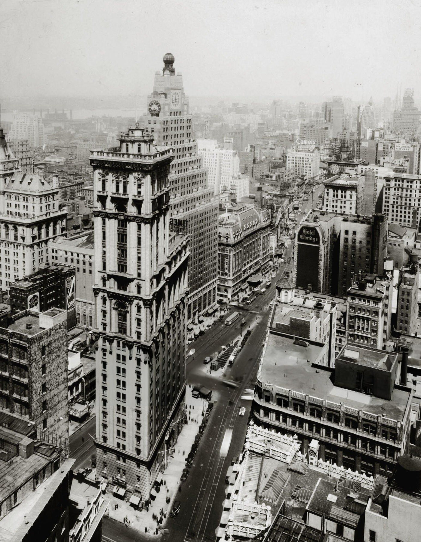 The Theatre District Around Times Square, New York, 1920S.