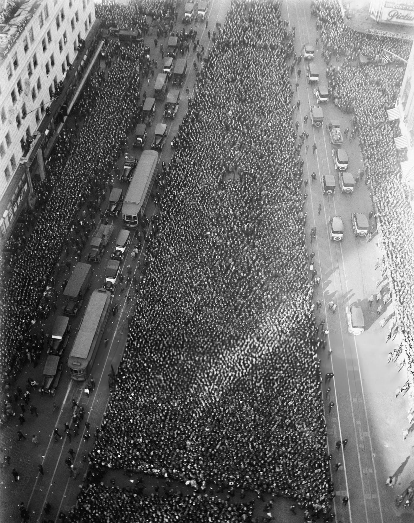 The Paramount Building Under Construction In New York City, Mid-1920S.