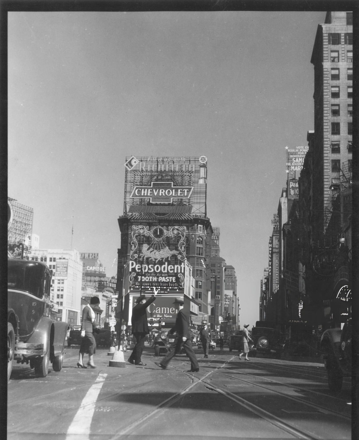 Times Square, Looking South From 47Th Street, With The Palace Theatre On The Left, 1929.