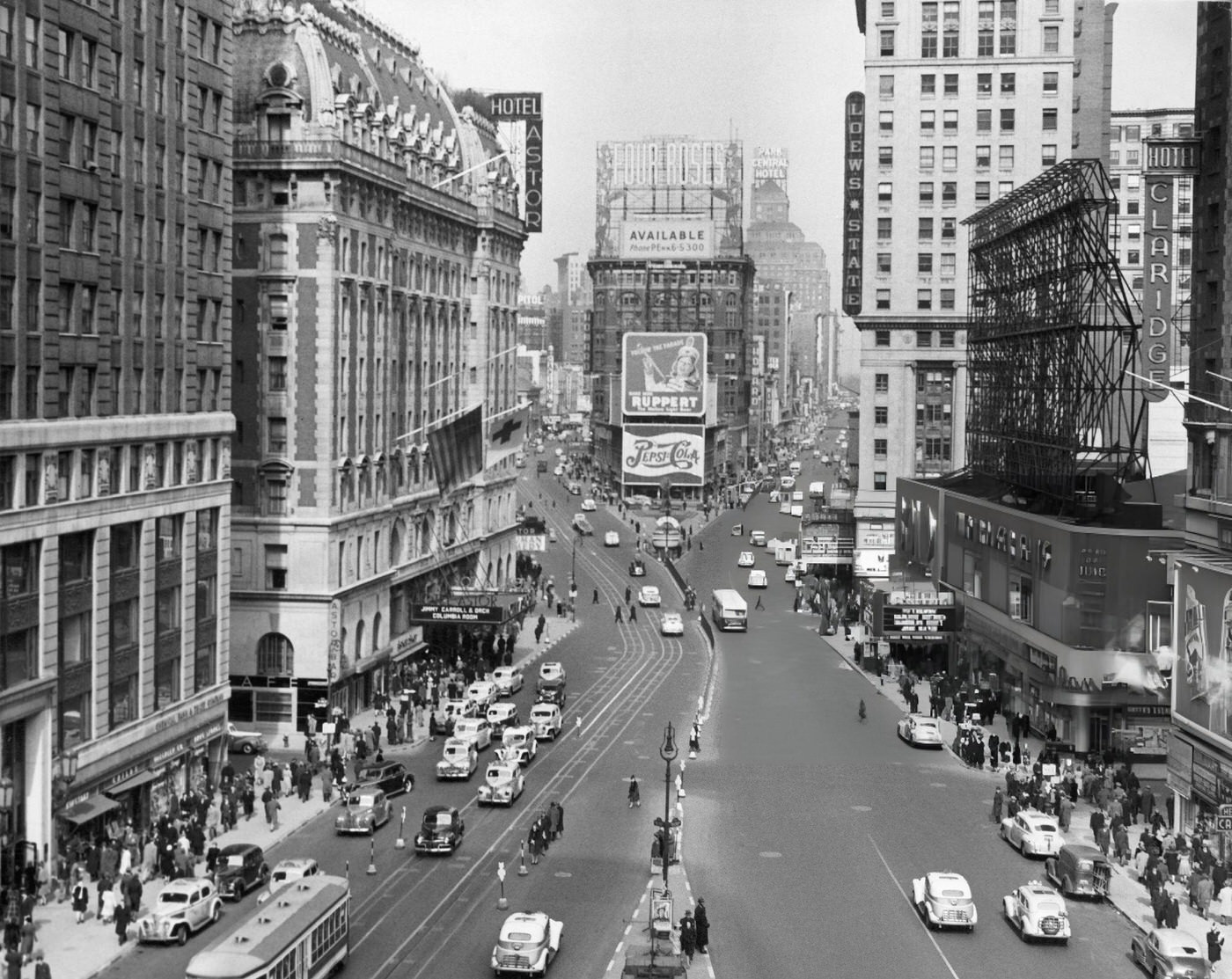 Times Square In New York City In The 1930'S.