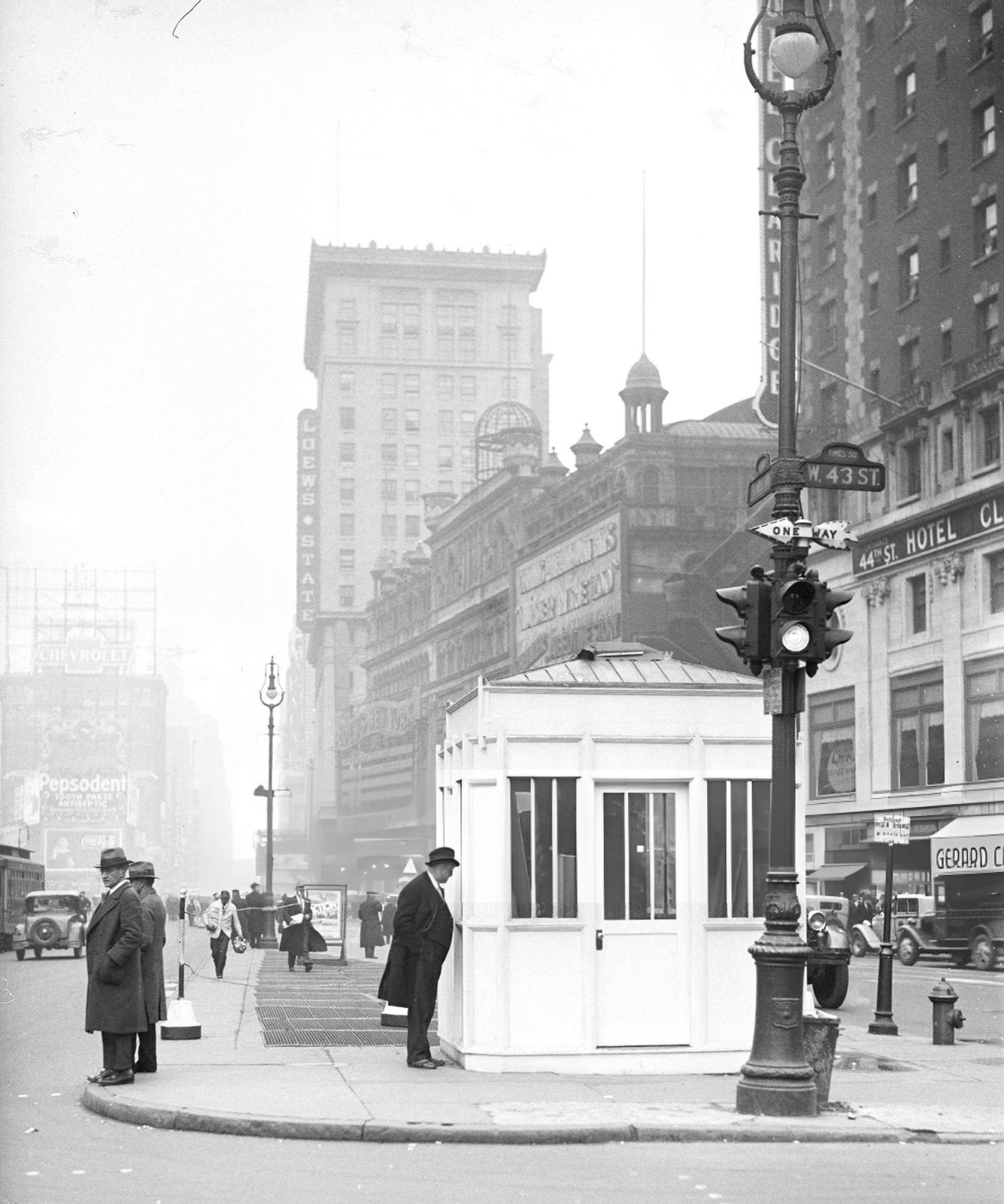 The Information Booth In Times Square.