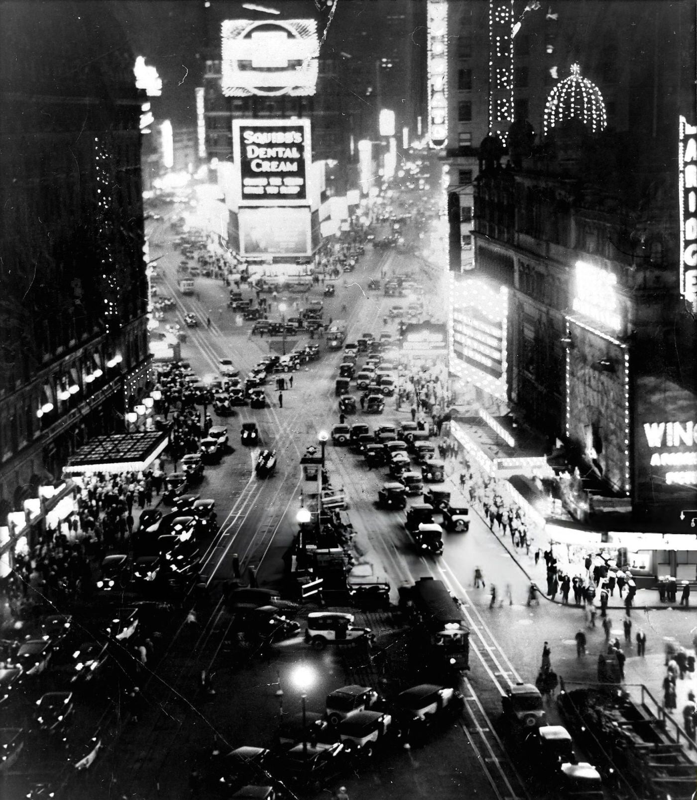 Times Square, Broadway By Night, 1930.