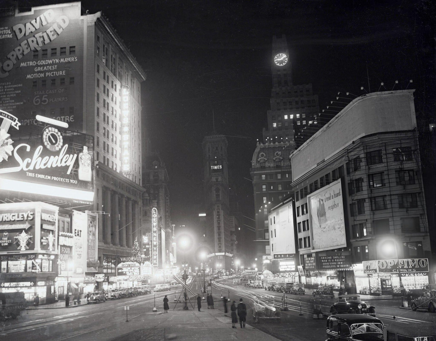 Night View Of Times Square.