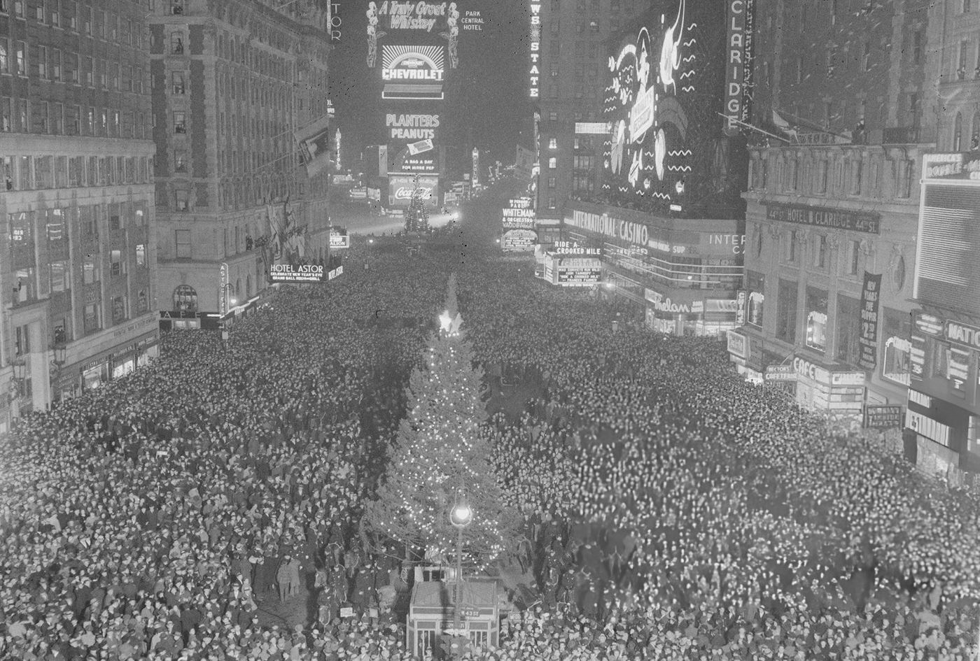 Celebrators Fill Times Square On New Year'S Eve.