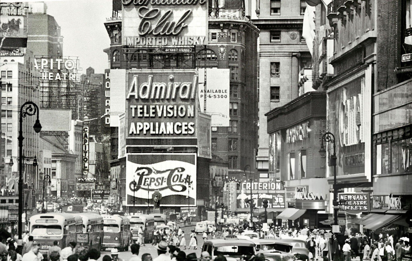 Times Square, August 1953.