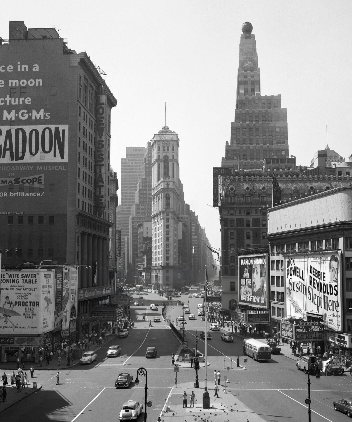 Times Square Looking South From Duffy Square, 1950S.