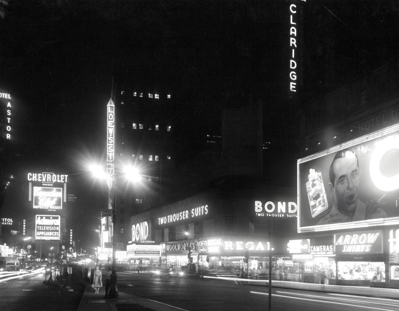 Times Square At Night, 1955.