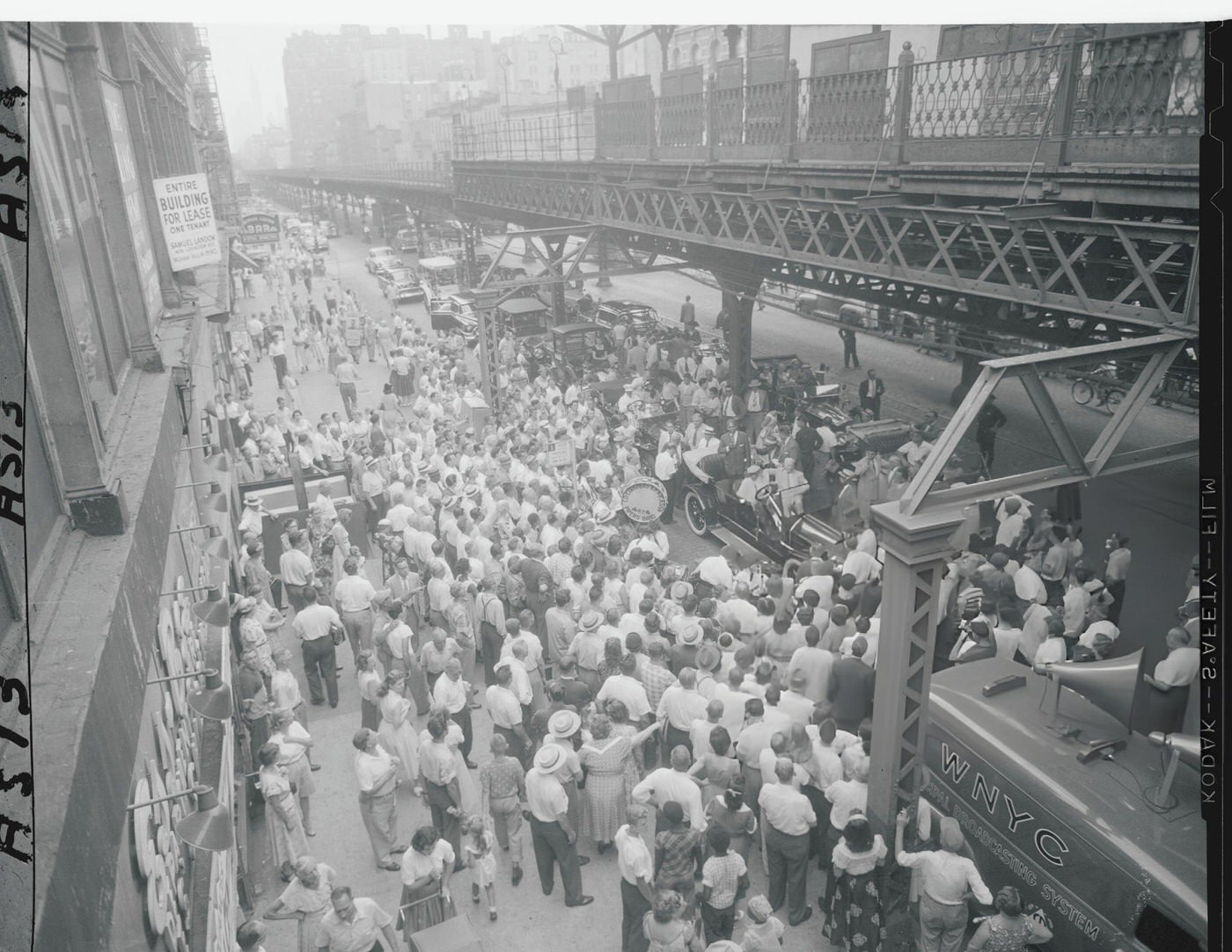 Nationality Groups Join Rites To Raze The Third Avenue &Amp;Quot;El.&Amp;Quot;