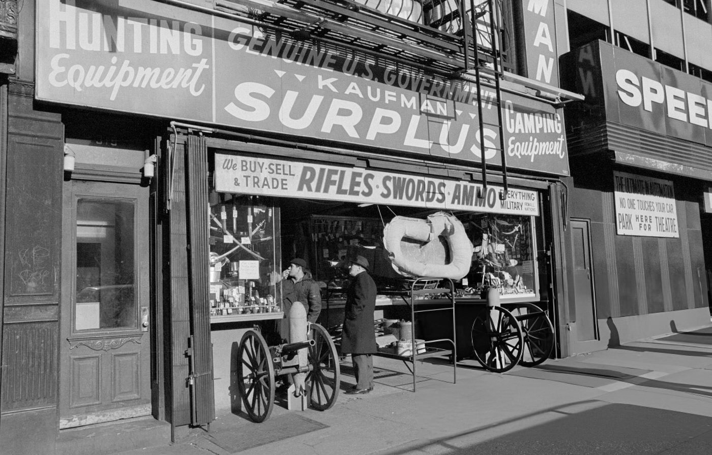 Weapons Of All Varieties Are Found At Kaufman'S Surplus And Arms Store In New York'S Times Square District.