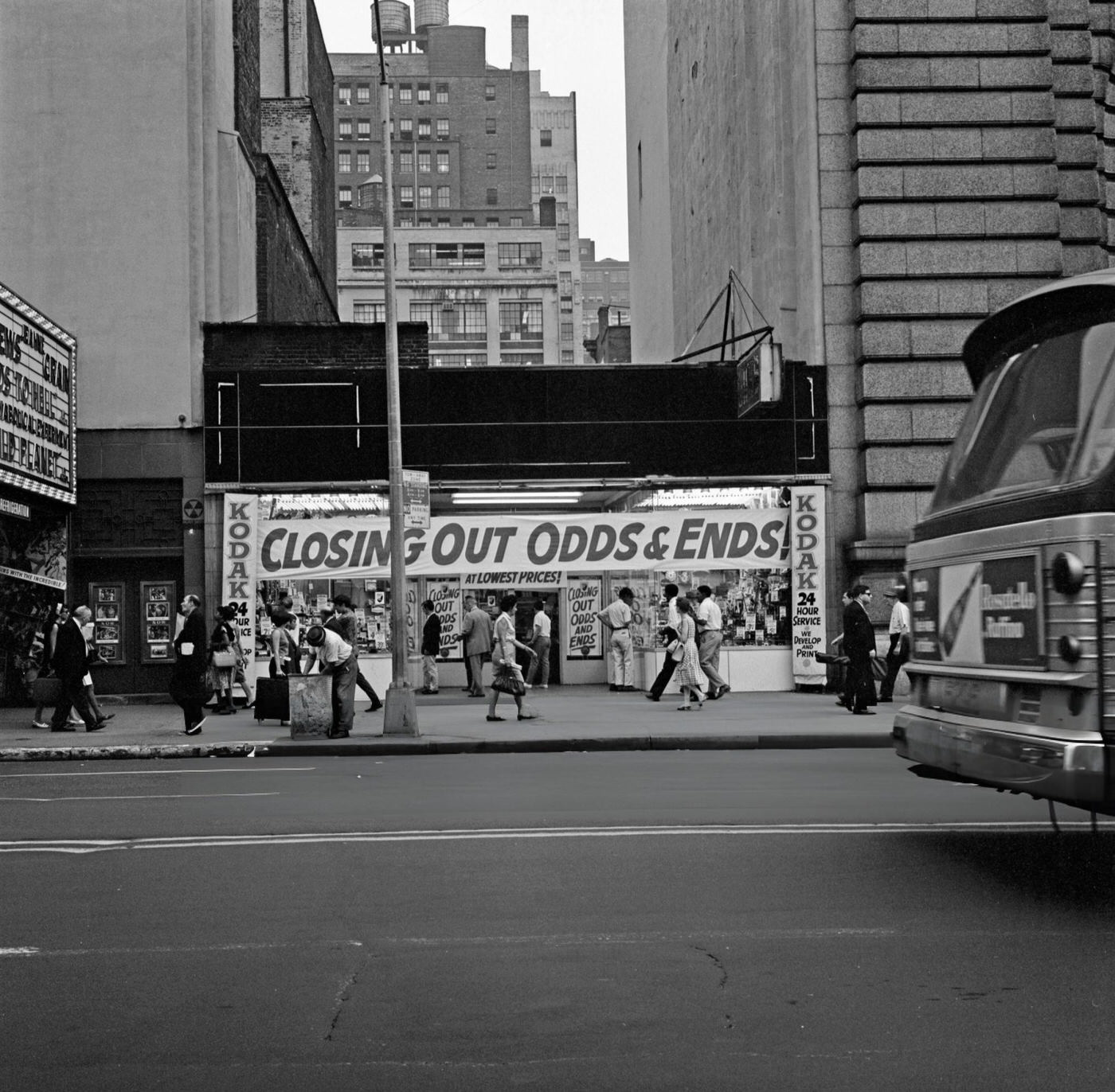 A Mom And Pop Electronics Store In Times Square Prepares To Go Out Of Business, January 1, 1967.