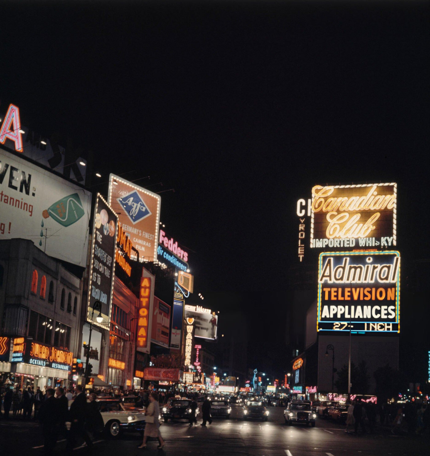 Advertisements In Times Square, 1962.