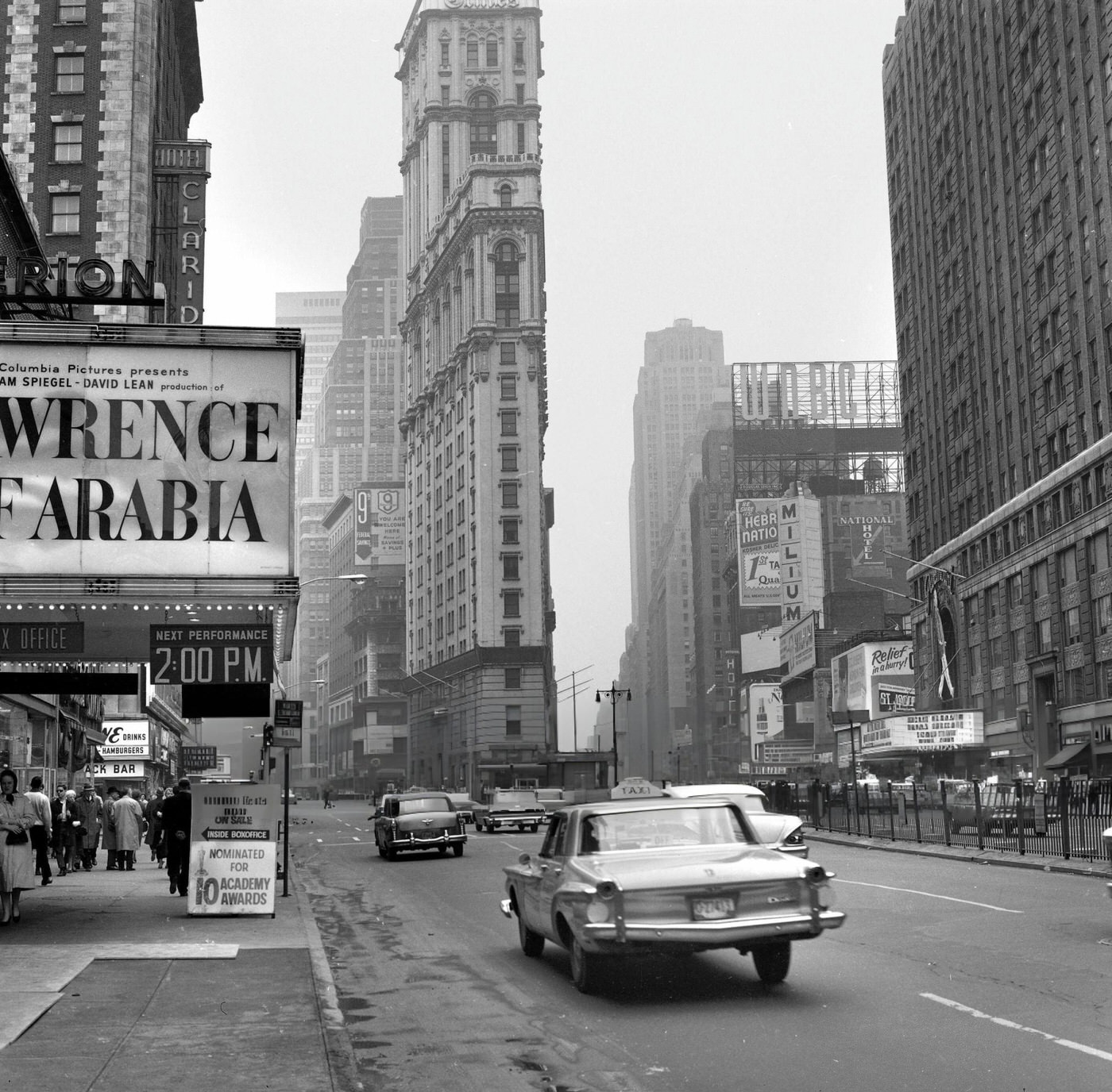 Times Square At The Crossroads Of Broadway And 7Th Avenue, 1963.