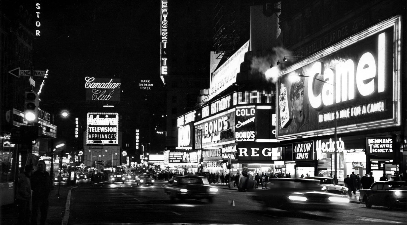 Times Square At Night.