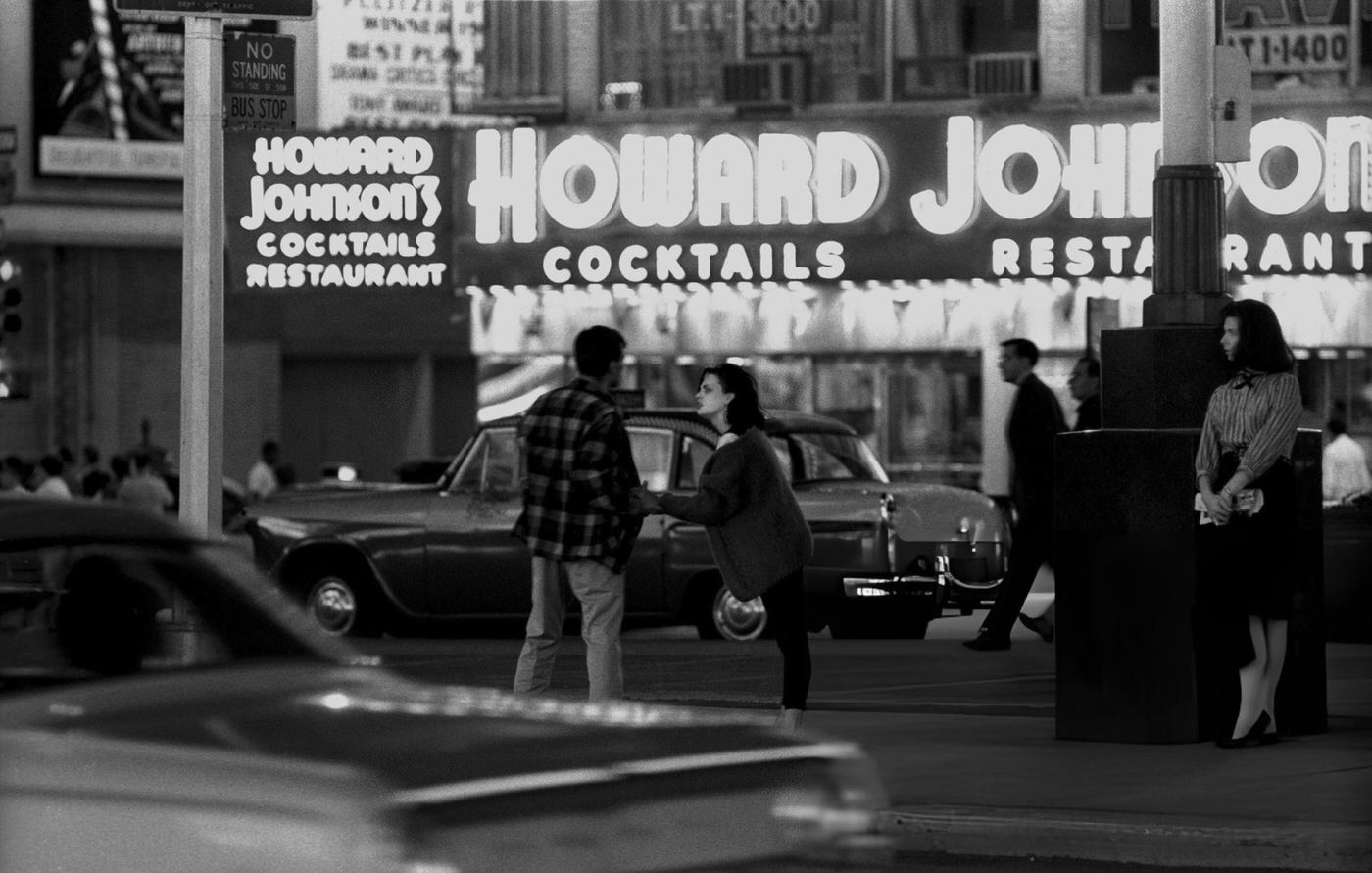 Junkies In Front Of A Howard Johnson'S Restaurant In Times Square, 1965.