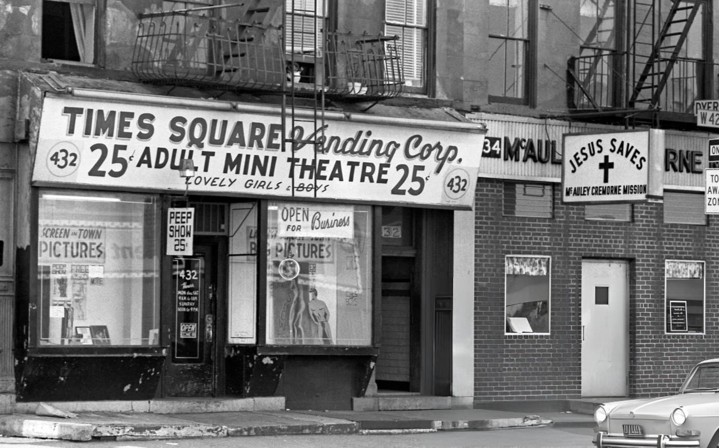 Times Square At Night, September 1, 1960.