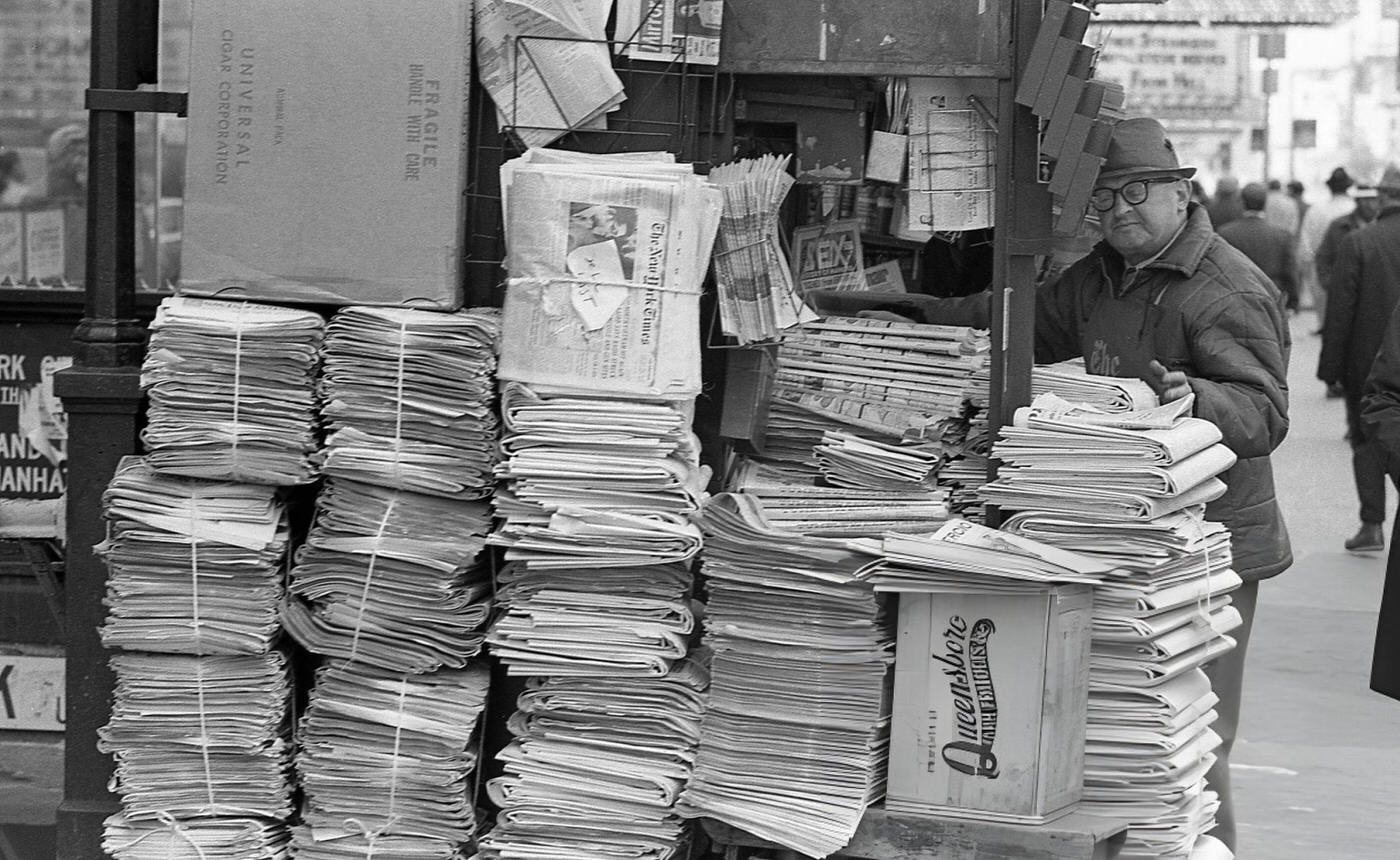 A Presidential Campaign Banner For John F Kennedy And Lyndon B Johnson Hangs Above Broadway In Times Square, October 1, 1960.
