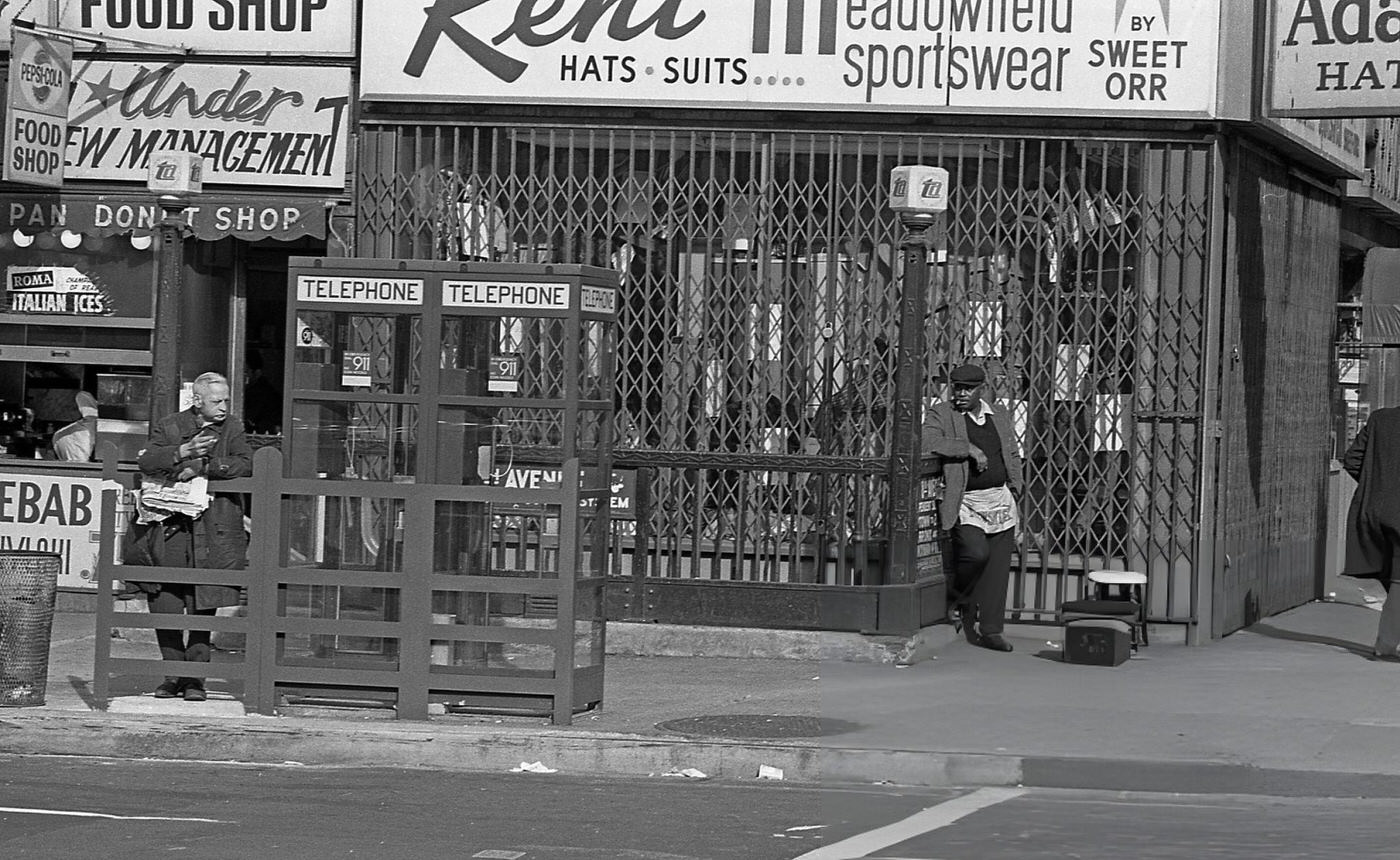 Busy Intersection Of Cars, Traffic, And Pedestrians In Times Square, Broadway And West 45Th Street, 1960S.