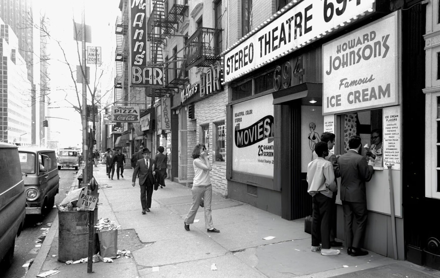 Eddie Carmel, An Eight-Foot-Seven, 450-Pound Man, Strolls Through Times Square.