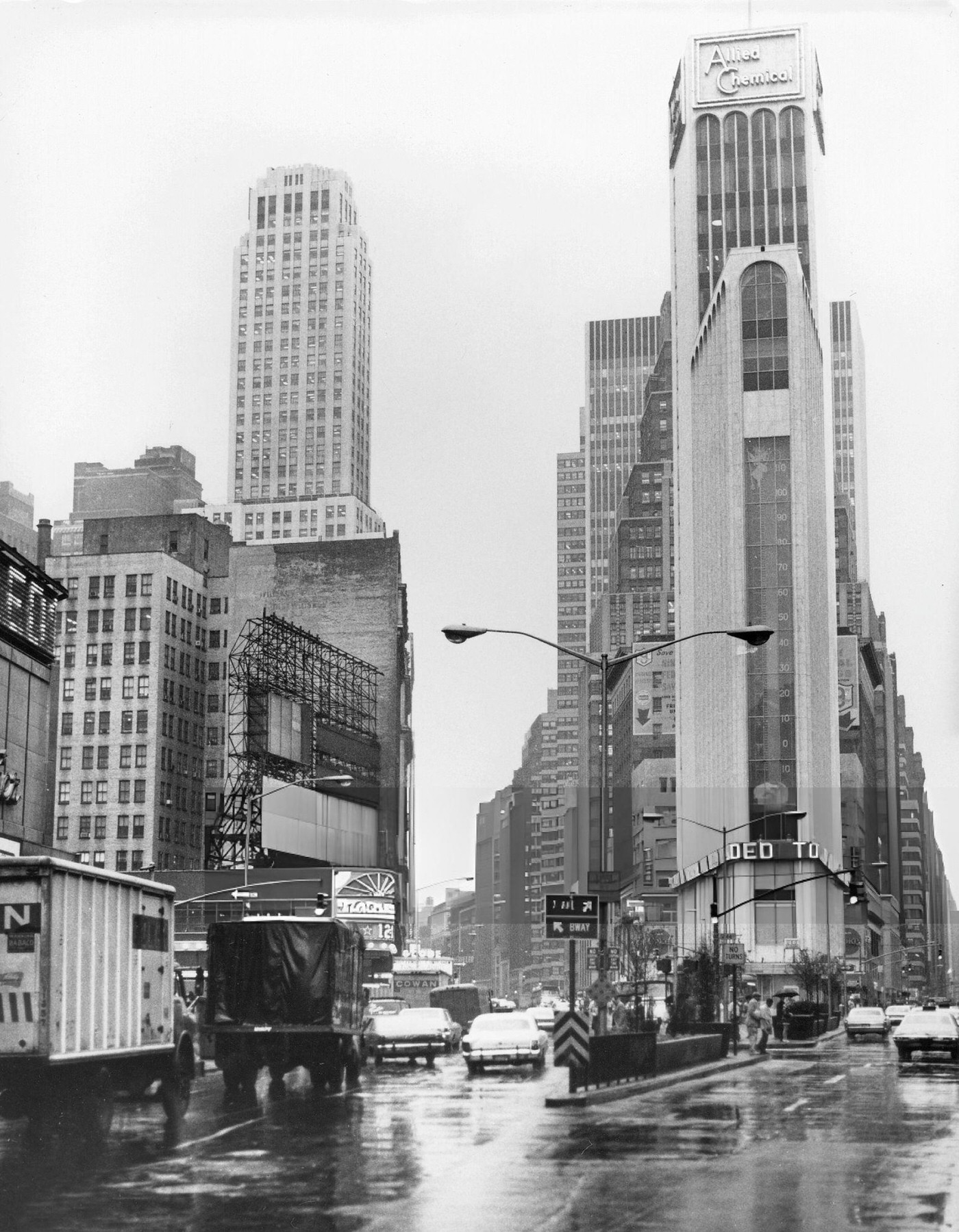 Customers Inside Fast Food Diner At Night, Times Square, July 1961.