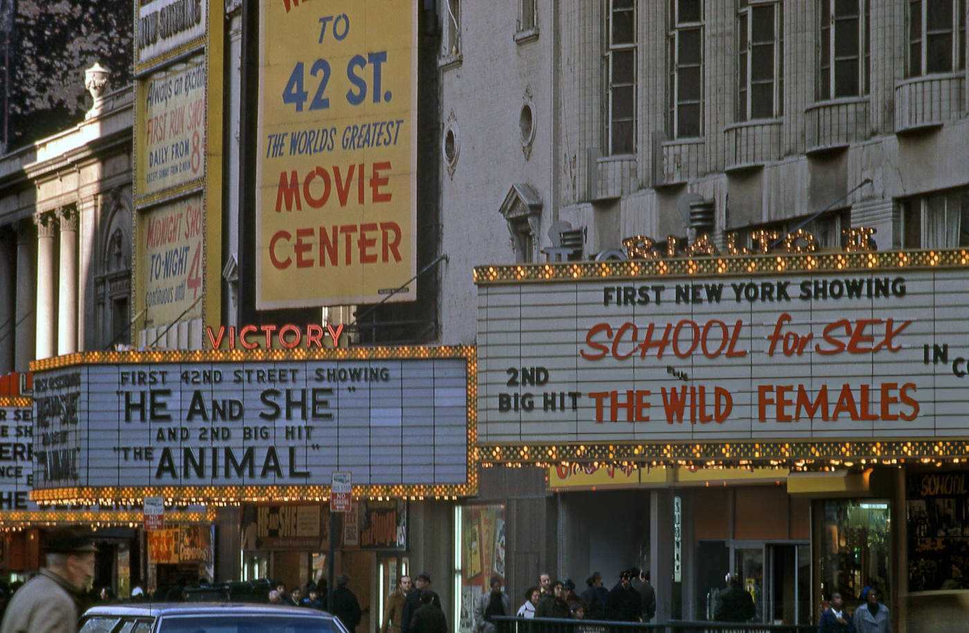 Street Scene, Times Square, July 1961.