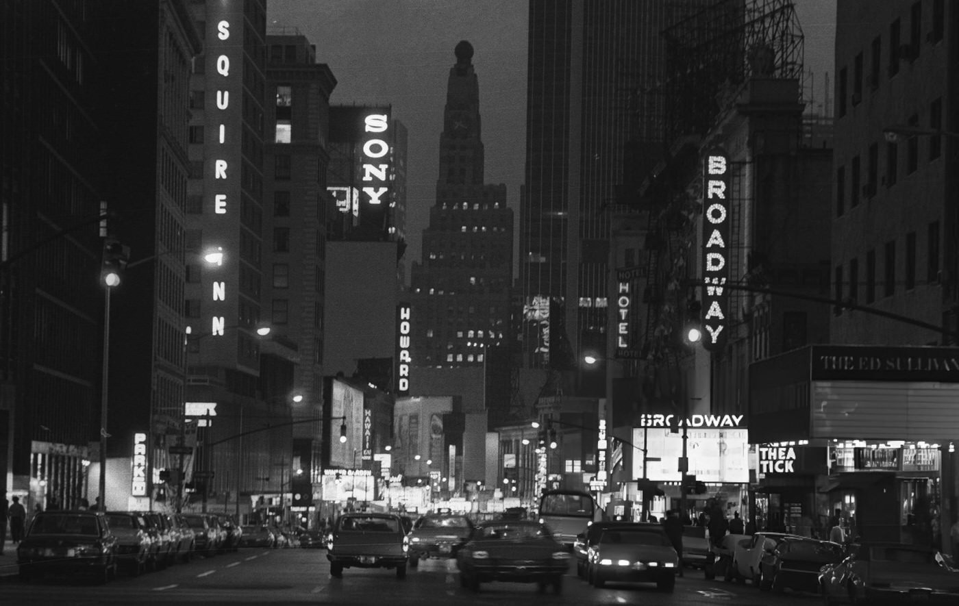 Anti-Nuclear Protestors March Past The Paramount Theater In Times Square, 1962.