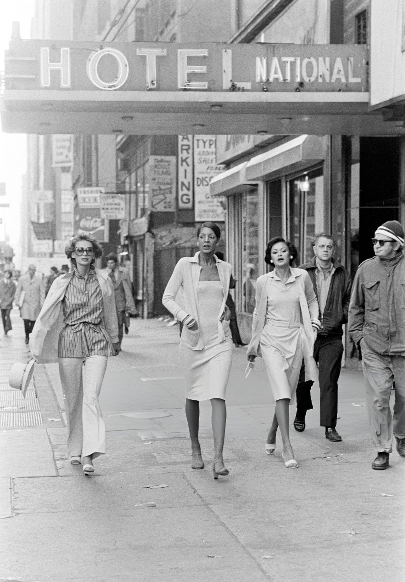 Vehicles And Pedestrians Create Gridlock On Seventh Avenue In Times Square, January 1, 1963.