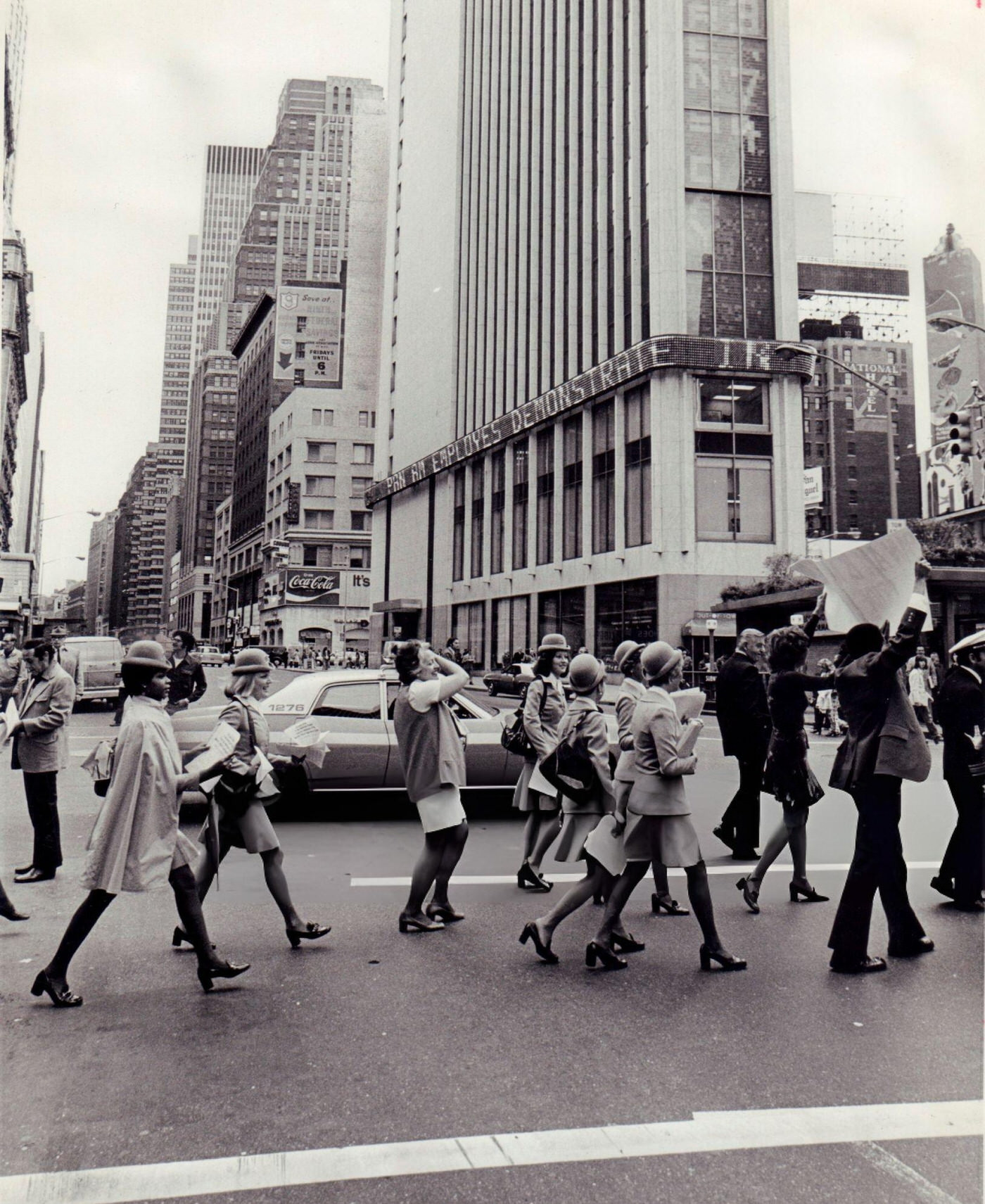 Radio Broadcaster Long John Nebel Standing In Times Square, 1963.