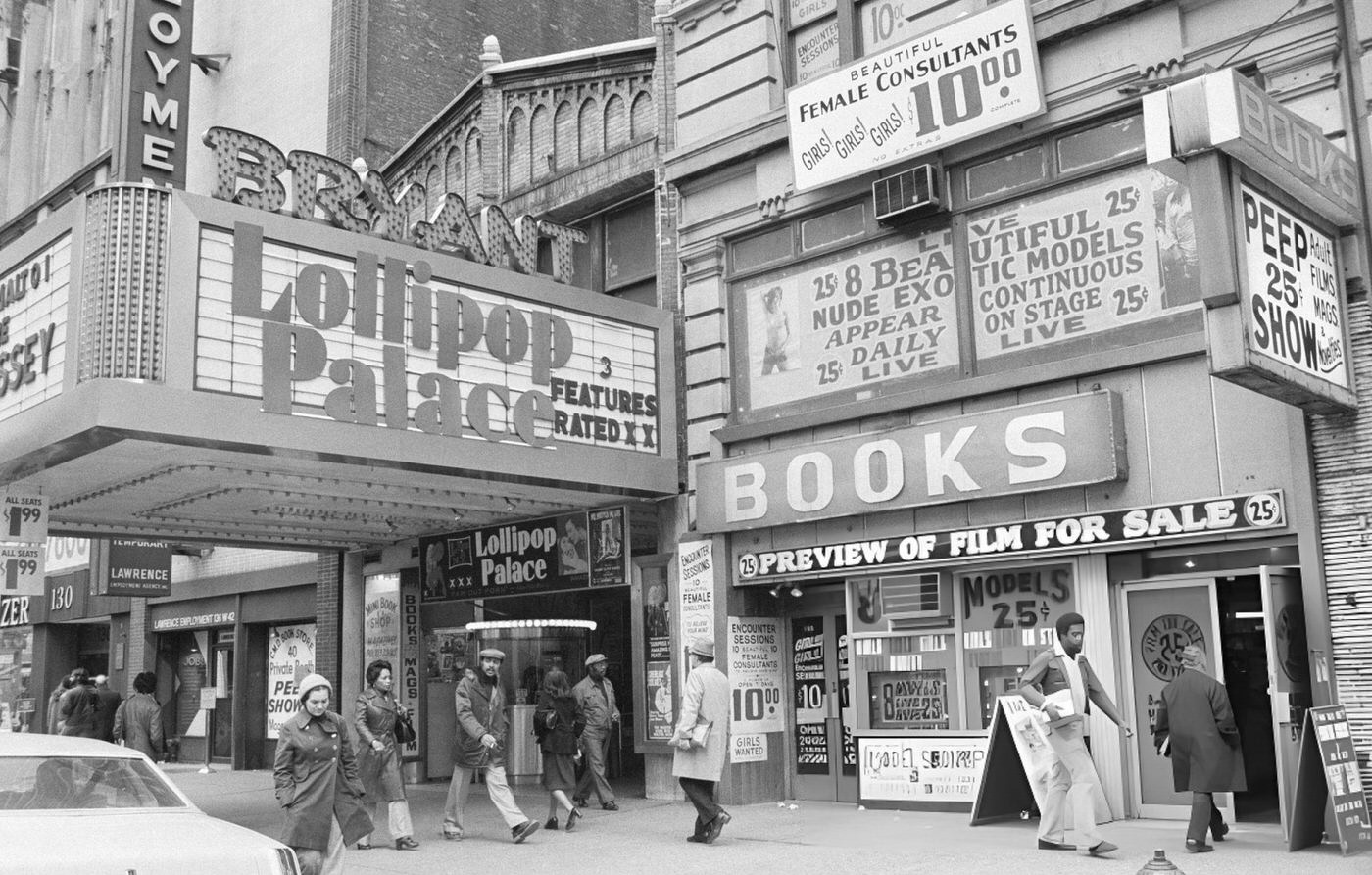 Vintage Times Square, New York.