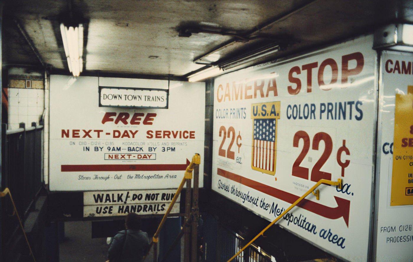 A Man And Woman Stare At A Window Display Selling Sex In Times Square, 1965.