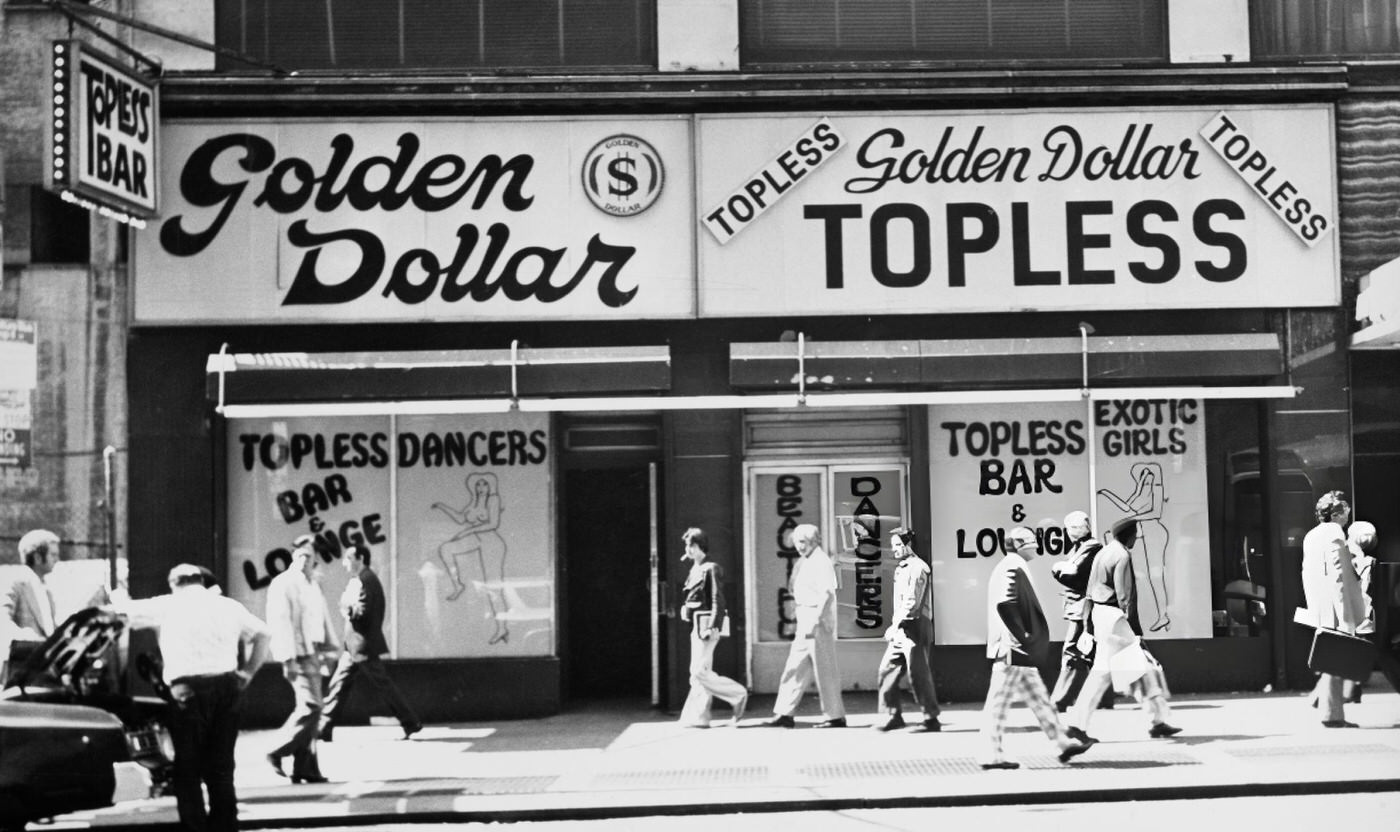 Exterior Night Time View Of The Hippodrome Theatre In London, Converted To The Talk Of The Town Nightclub, 1965.